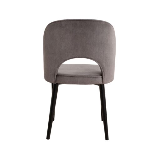 silla reine 23 tapizada patas metal negro