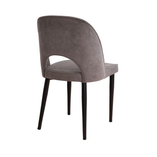 silla reine 23 tapizada patas metal negro