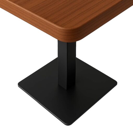 base de mesa Quad negra cuadrada