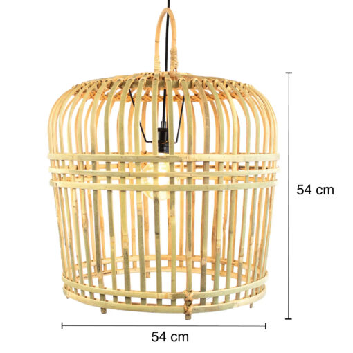 Lámpara de Techo Pantalla de Bambú 54x54cm