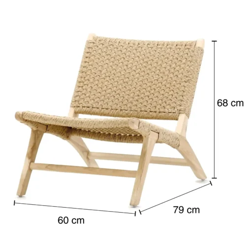 silla reclinable madera