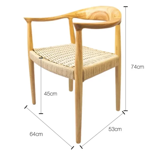 silla de madera medidas