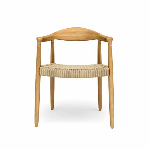 sillon weg madera natural asiento trenzado