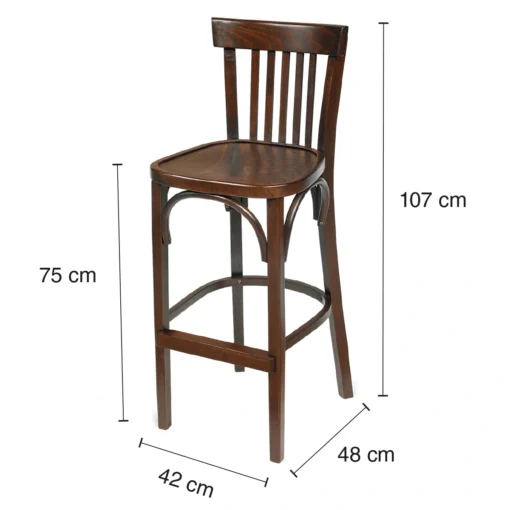 taburete alto madera