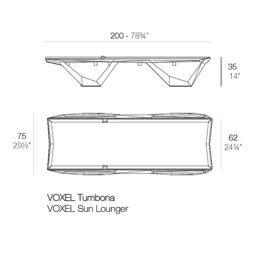 tumbona voxel medidas