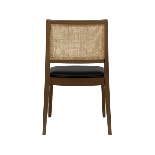 silla cibelle de madera con asiento tapizado para uso interior