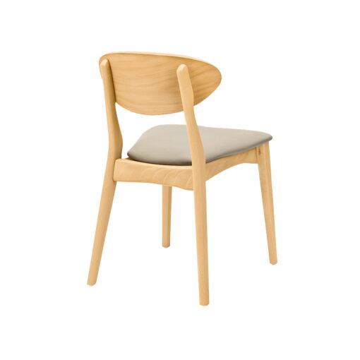 silla lora de madera tapizada para uso interior