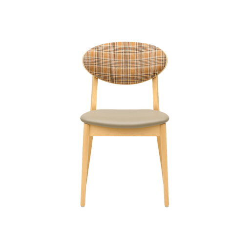 silla lora de madera tapizada para uso interior