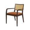 sillon cibelle de madera con asiento tapizado para uso interior
