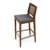 taburete marty de interior madera con asiento tapizado