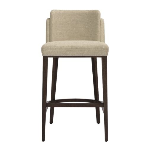 taburete aggy bar tapizado patas madera para uso interior