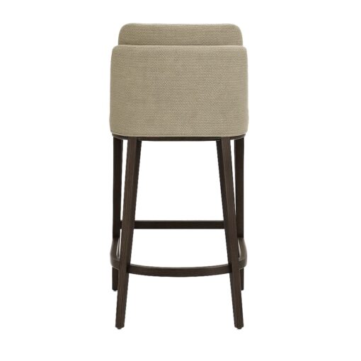 taburete aggy bar tapizado patas madera para uso interior