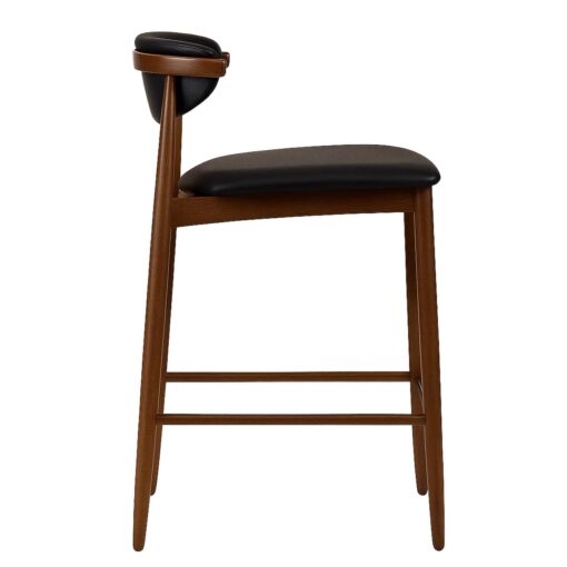 taburete alto joanne bar de madera tapizado