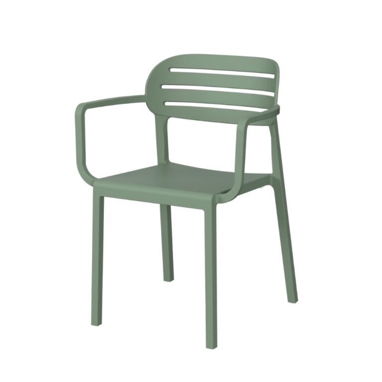 Silla Slat apilable de exterior para terraza y chiringuito