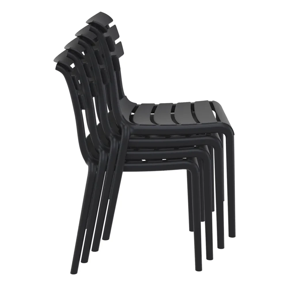 Silla Helen apilable exterior - conjunto apilado terrazas