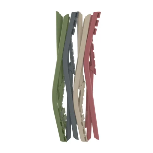 Sillas HELEN plegables apiladas verde opalina – ideal para balcón
