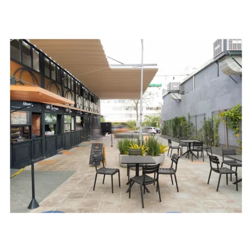 Silla Helen con mesa auxiliar exterior - conjunto terraza