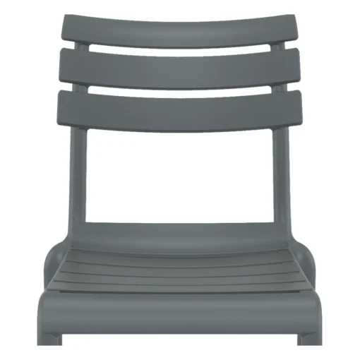 Detalle del asiento y respaldo de la silla Helen polipropileno
