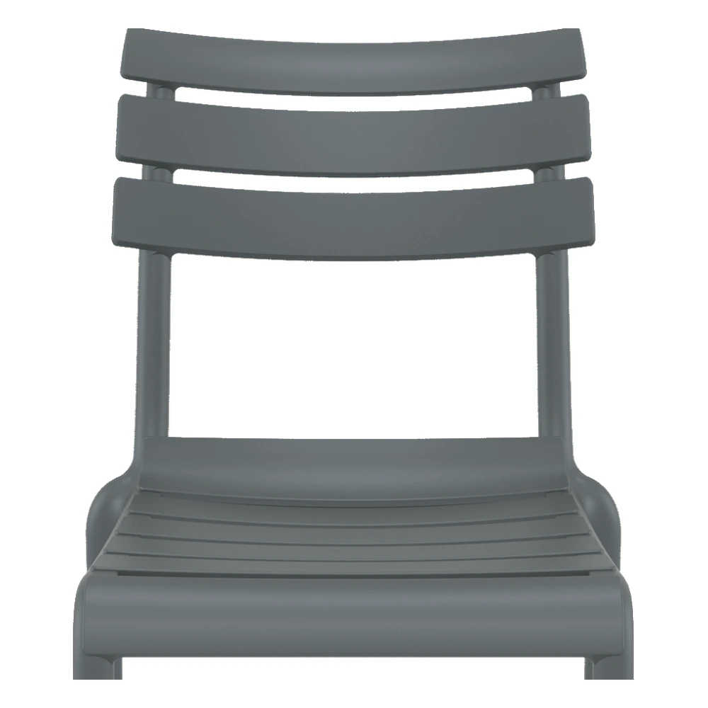 Detalle del asiento y respaldo de la silla Helen polipropileno