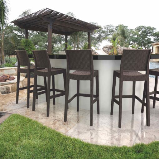 taburete Jamaica rattan ratán exterior