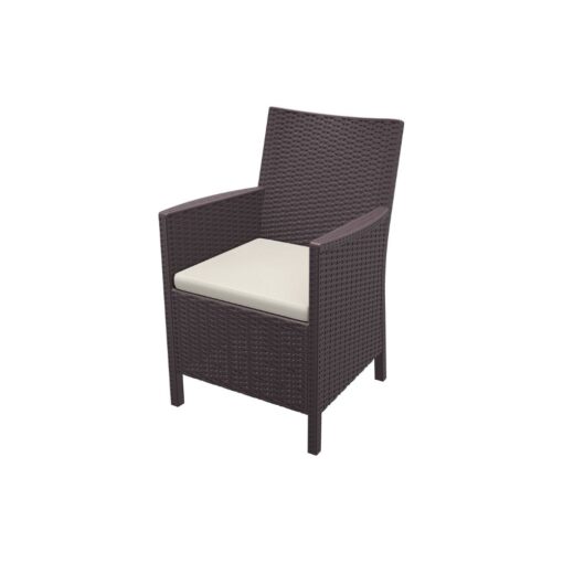 Sillón california con cojín rattan ratán para exterior