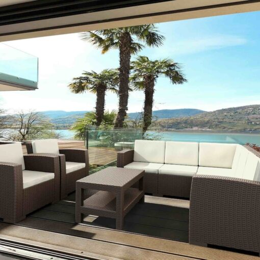 Alternative view of Mesa de Centro MONACO LOUNGE Siesta Exclusive - Imitación Ratán exterior