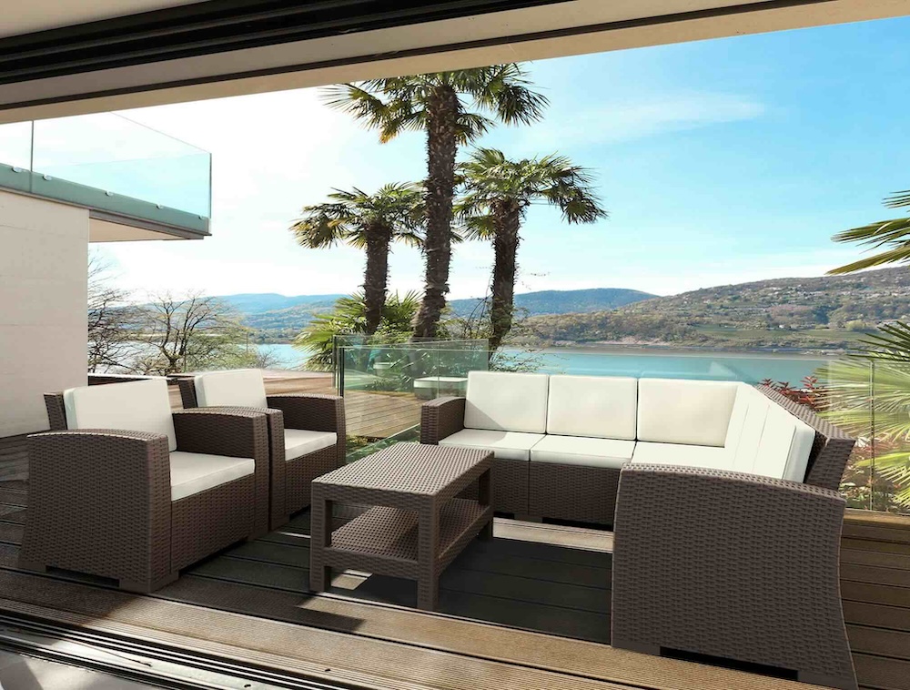 Mesa de Centro MONACO LOUNGE Siesta Exclusive - Imitación Ratán exterior - Imagen 2