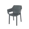 silla dora con brazos para exterior de polipropileno