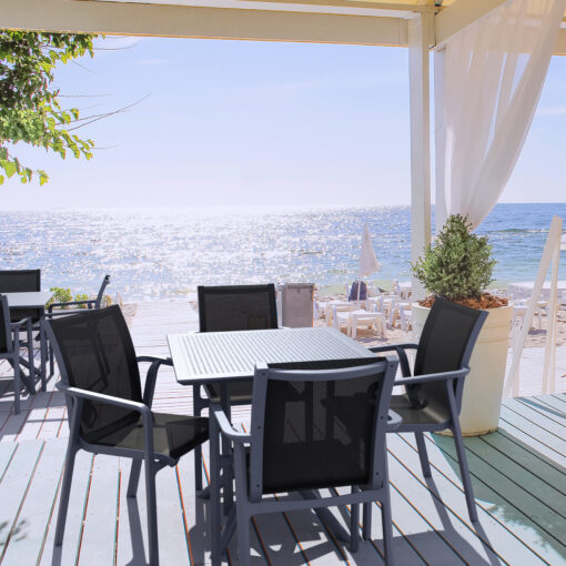 Alternative view of Silla de Terraza con Brazos PACIFIC Siesta Exclusive - Apilable con Tejido Batyline®