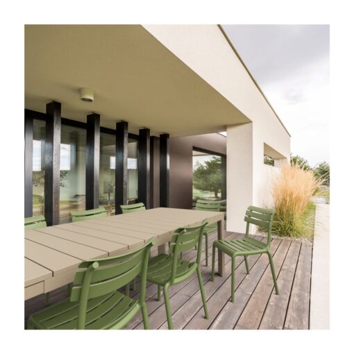 mesa extensible exterior interior comedor polipropileno moderno