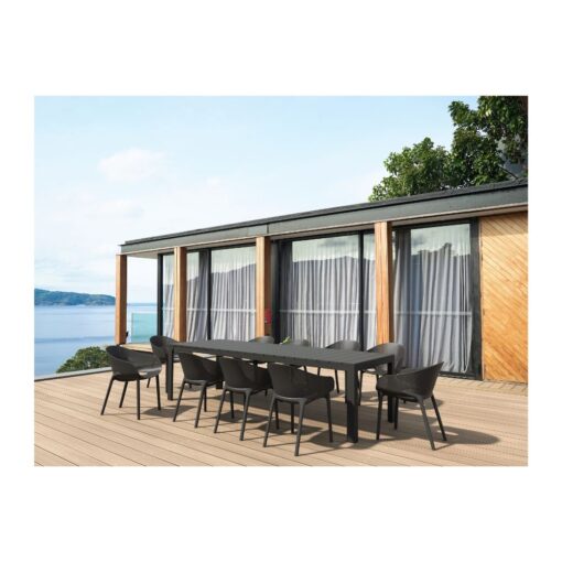 mesa extensible exterior interior comedor polipropileno moderno