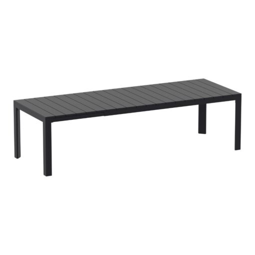 mesa extensible exterior interior comedor polipropileno moderno negro