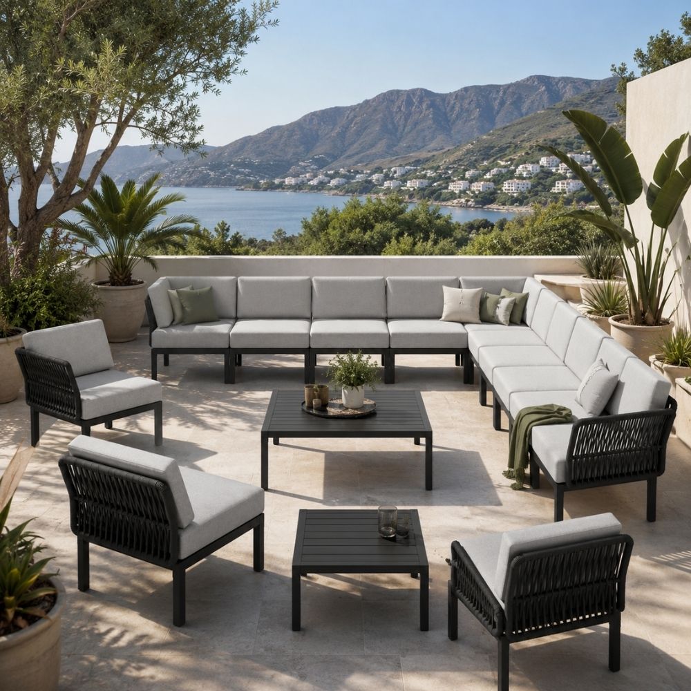 extensión portofino lounge exterior con cojines