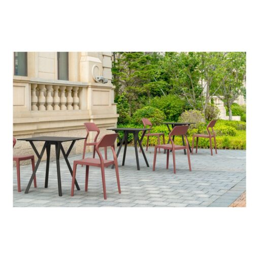 silla exterior apilable polipropileno jardin