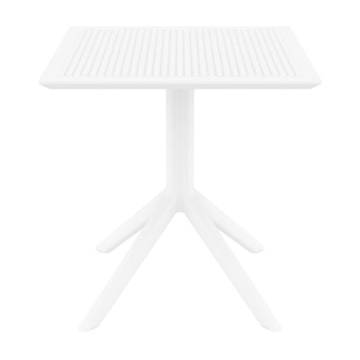 mesa jardin exterior comedor polipropileno cuadrada moderna