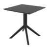 mesa jardin exterior comedor polipropileno cuadrada moderna