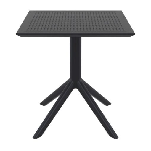 mesa jardin exterior comedor polipropileno cuadrada moderna