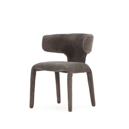 silla maca tapizada con patas tapizadas