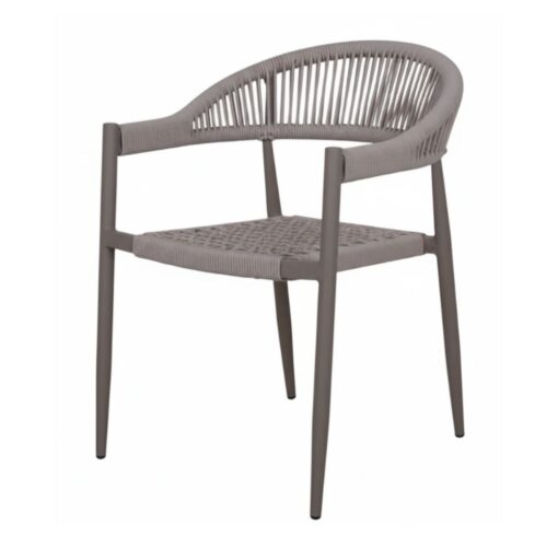 silla terraza Rocho aluminio cuerda sintetica para exterior