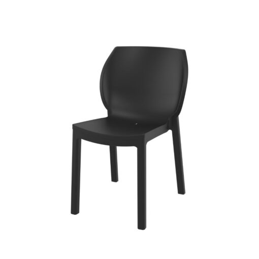 silla nora apilable para exterior de polipropileno