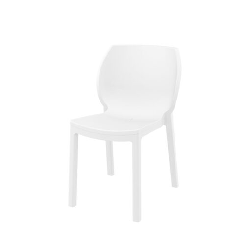 silla nora apilable para exterior de polipropileno