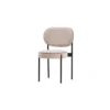 Silla Undredal 26 tapizada y estructura metálica - vista frontal - personalizable para hostelería y proyectos de interiorismo
