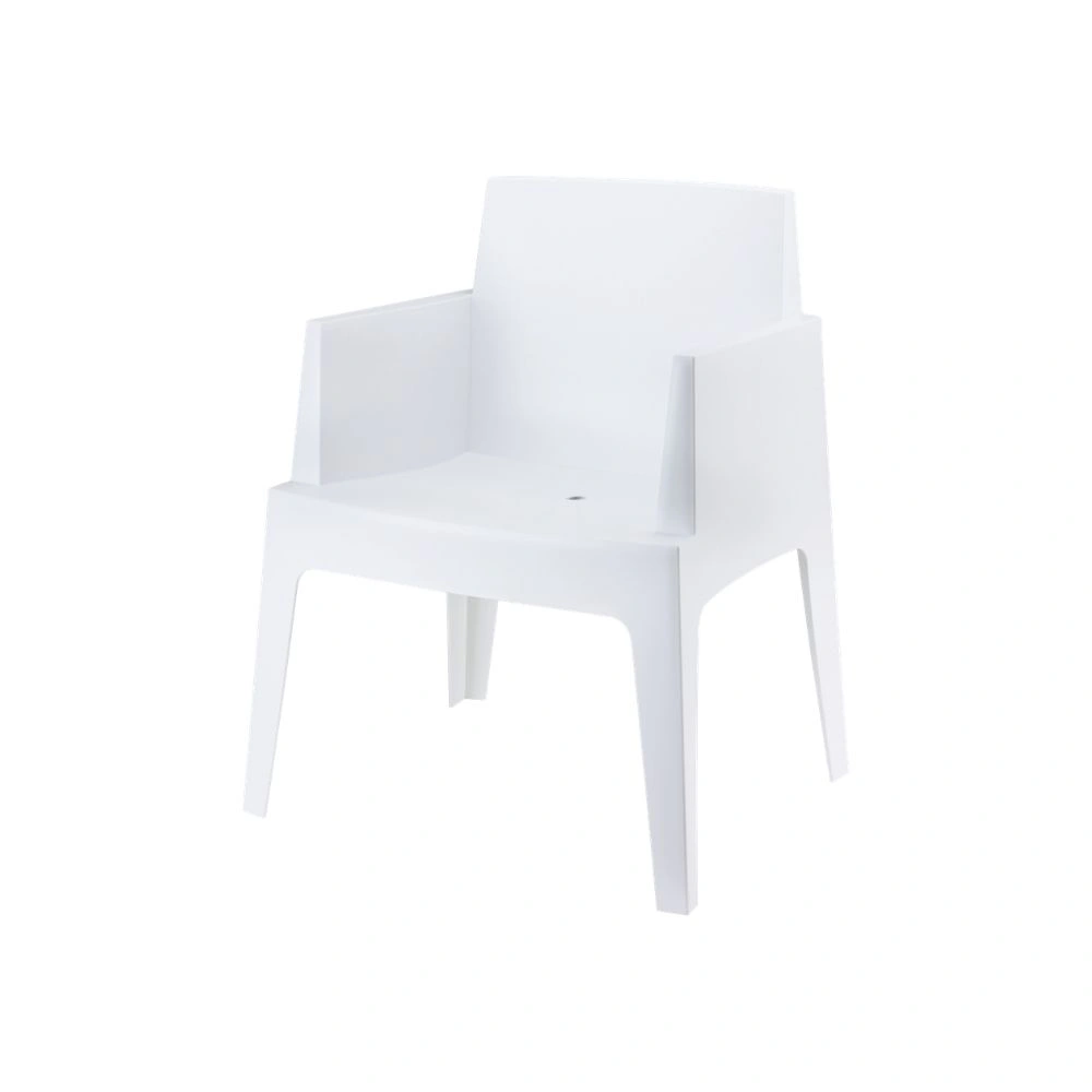 Silla Lounge de Terraza con Brazos BOX Siesta Exclusive - Apilable Diseño Cúbico