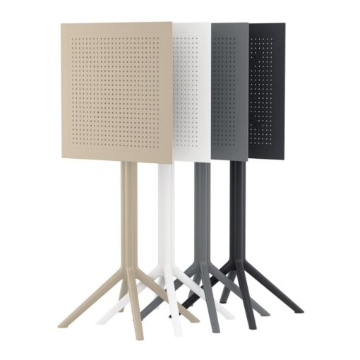 mesa alta sky bar abatible 60x60 para exterior