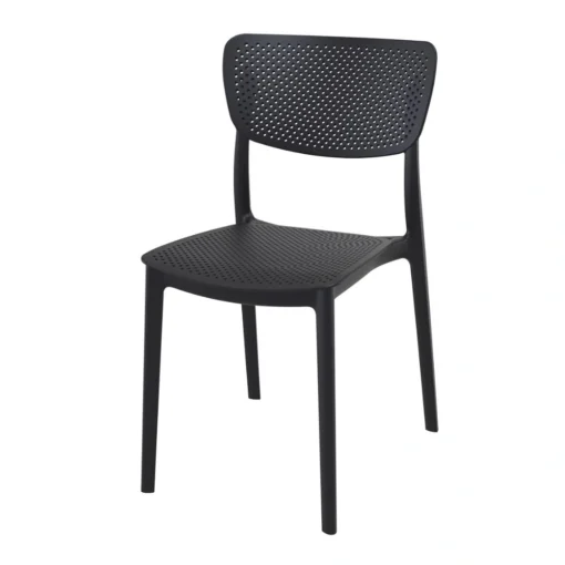 Silla de Terraza sin Brazos LUCY Siesta Exclusive - Apilable Respaldo Perforado