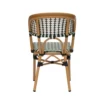 Silla CHAMPAGNE Apilable Médula Exterior Tricolor Trenzado - vista frontal - personalizable para hostelería y proyectos de interiorismo