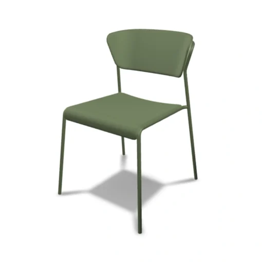 Silla apilable LISA TECNOPOLÍMERO GO GREEN para exterior