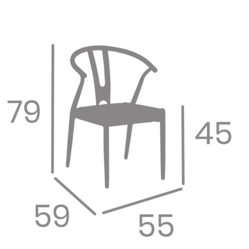 Diagrama de dimensiones del producto: medidas en centímetros