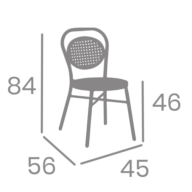Diagrama de dimensiones del producto: medidas en centímetros