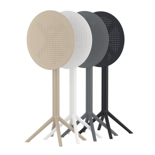mesa alta sky de exterior bar plegable redonda